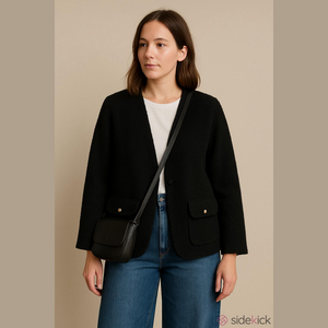 Vintage/Retro 90's Bouclé Wool Blend Jacket Old Money/Minimalist